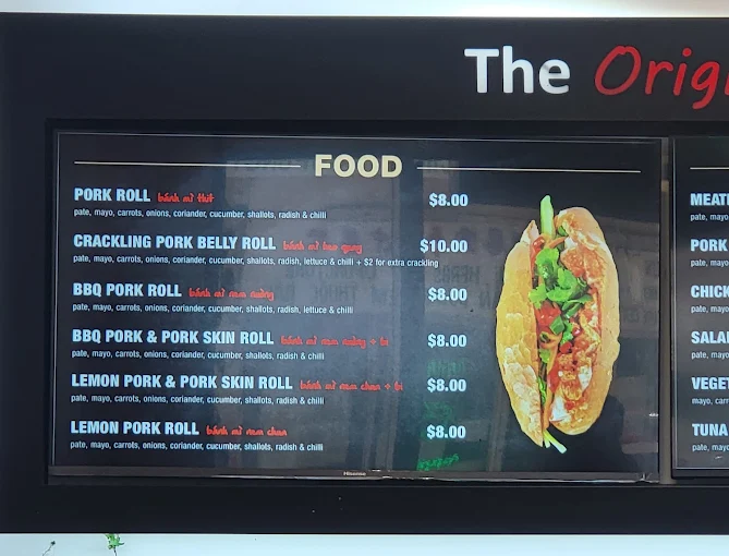 Marrickville Pork Roll menu 2